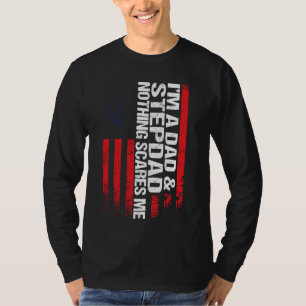 Camiseta Soy un padrastro de papá, nada me asusta, padre.