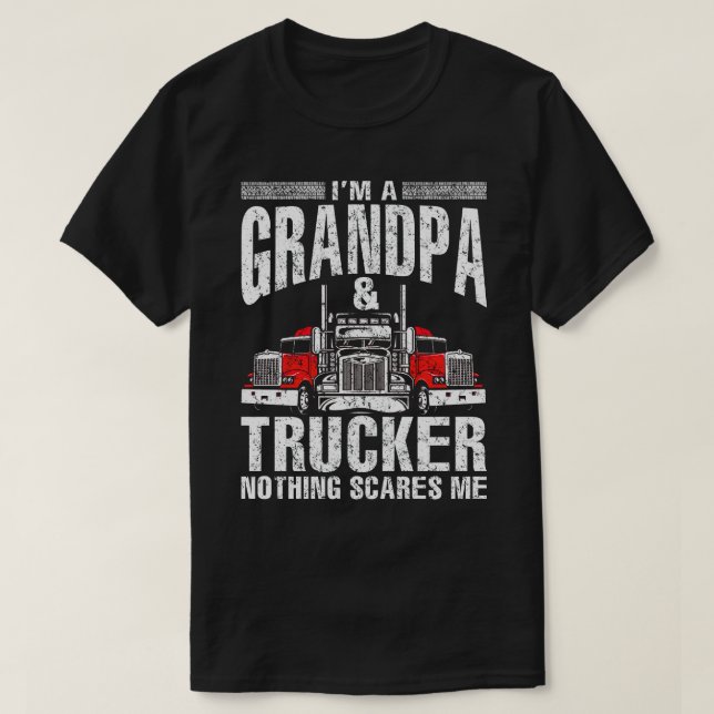 Camiseta Soy un padre de padre de camionero y de GRANDPA (Diseño del anverso)