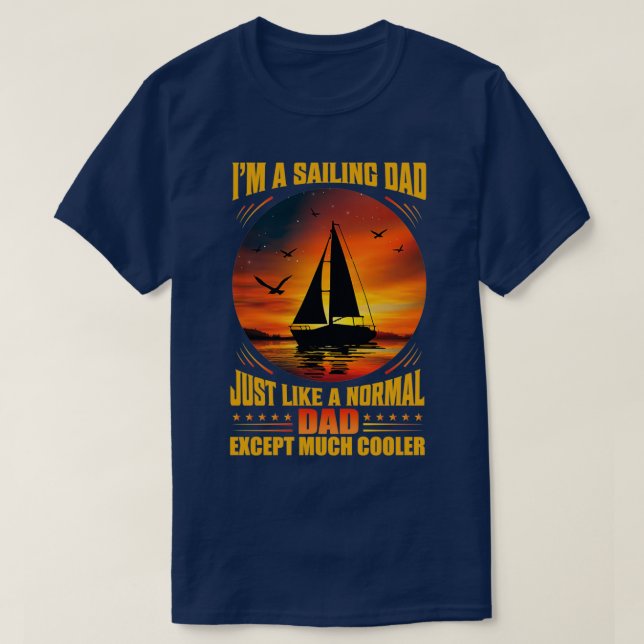 Camiseta Soy un padre de vela (Diseño del anverso)
