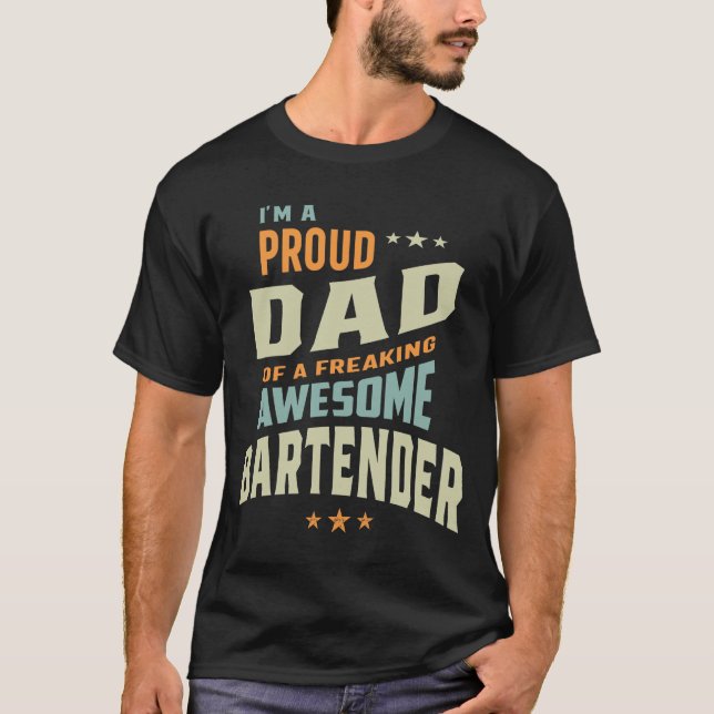 Camiseta Soy un padre orgulloso de un maldito e impresionan (Anverso)