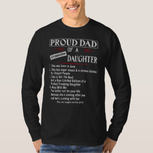 Camiseta Soy Un Padre Orgulloso De Una Hija Tonto 1