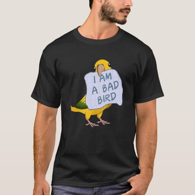 Camiseta Soy Un Pájaro Malo De La Reina De Baviera Conure P (Anverso)