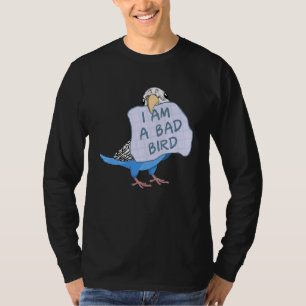 Camiseta Soy Un Pájaro Malo En El Loro Del Bugie Azul