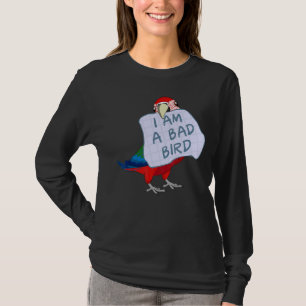 Camiseta Soy un pájaro malo, soy un loro macauí gracioso