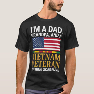 Camiseta Soy un papá, abuelo y veterano de Vietnam Nada