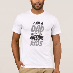 Camiseta Soy un papá bendecido con increíbles niños