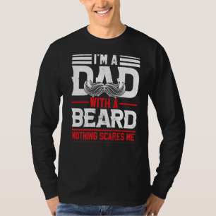 Camiseta Soy un papá con un bigote de barba