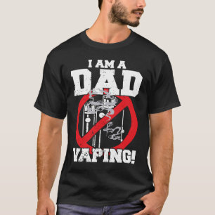 Camiseta Soy un papá contra la práctica de fumar a los padr