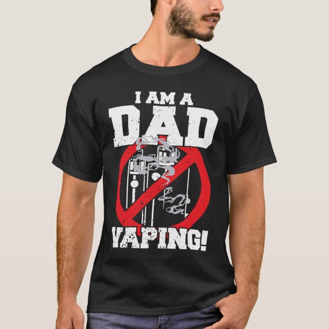 Camiseta Soy un papá contra la práctica de fumar a los padr (Anverso)