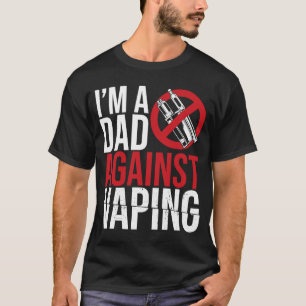 Camiseta Soy un papá contra la práctica de fumar a los padr