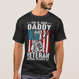 Camiseta Soy un papá DADDY y un veterano nada me asusta