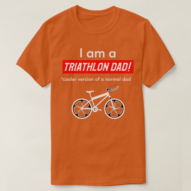Camiseta Soy un papá de Triatlón (Diseño del anverso)