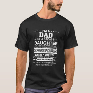 Camiseta Soy Un Papá De Una Hija De Malas. Ella Me Compró E