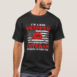 Camiseta Soy un papa esquiador y veterano nada me asusta.