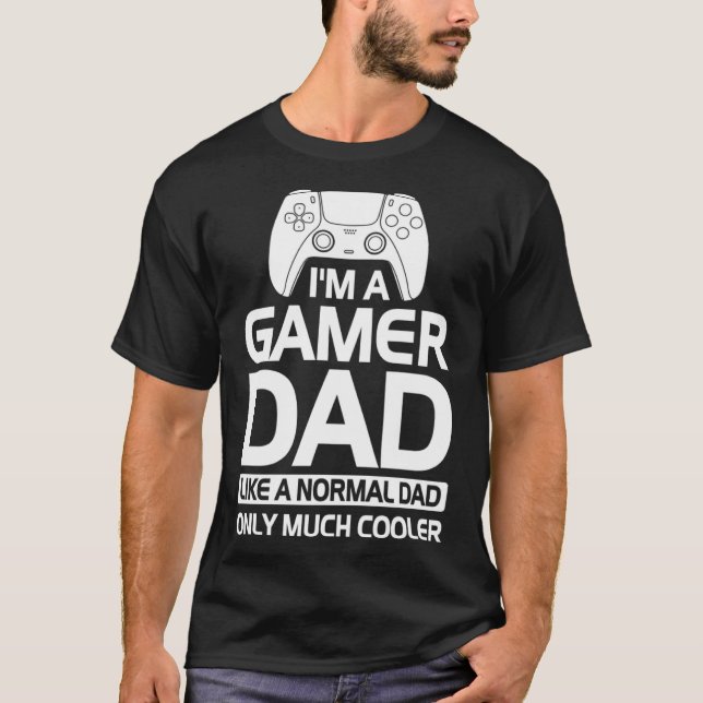 Camiseta Soy Un Papá Jugador Como Un Papá Nómada Sólo Mucho (Anverso)
