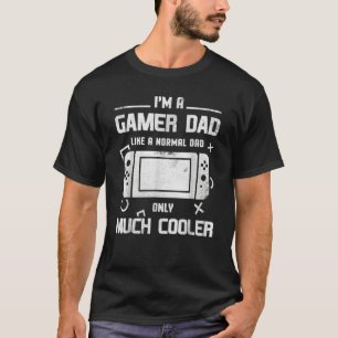 Camiseta Soy un papá jugador como un papá normal, sólo much