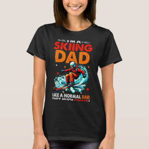 Camiseta Soy un papá que esquía Definición Mucho Más Genial