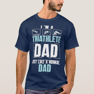 Camiseta Soy un papá triatleta igual que un papá normal