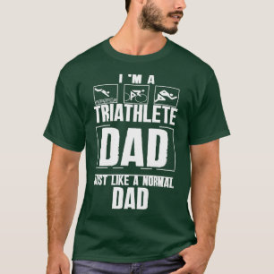 Camiseta Soy un papá triatleta igual que un papá normal