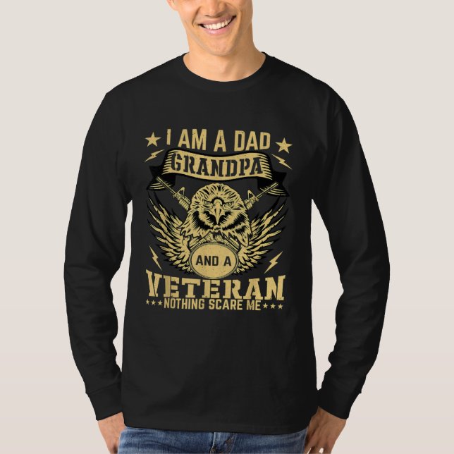 Camiseta Soy un papá, un abuelo y un veterano, nada me asus (Anverso)