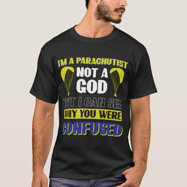 Camiseta Soy un paracaidista no un dios (Anverso)
