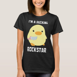 Camiseta Soy un Pato Rockstar Con Meme De Knife