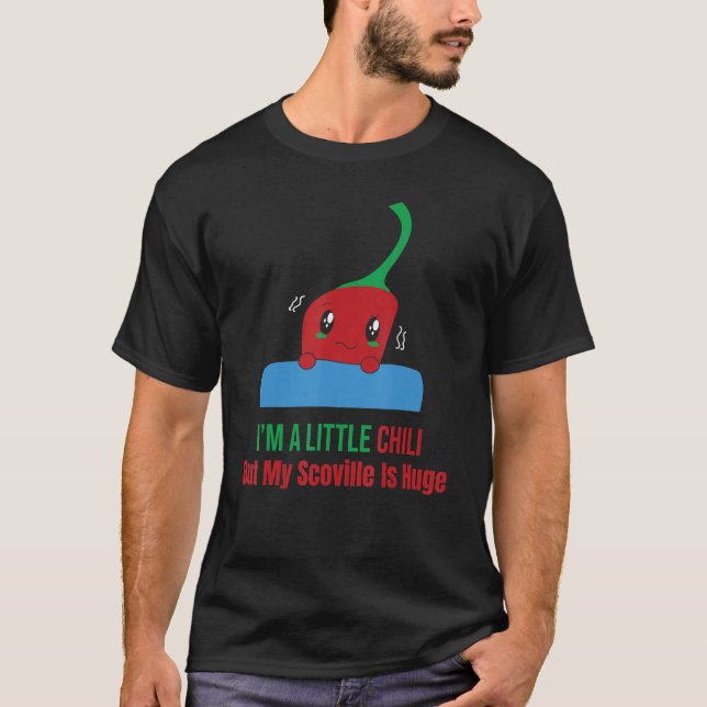Camiseta Soy un pequeño chile, pero mi Scoville es una pimi (Anverso)