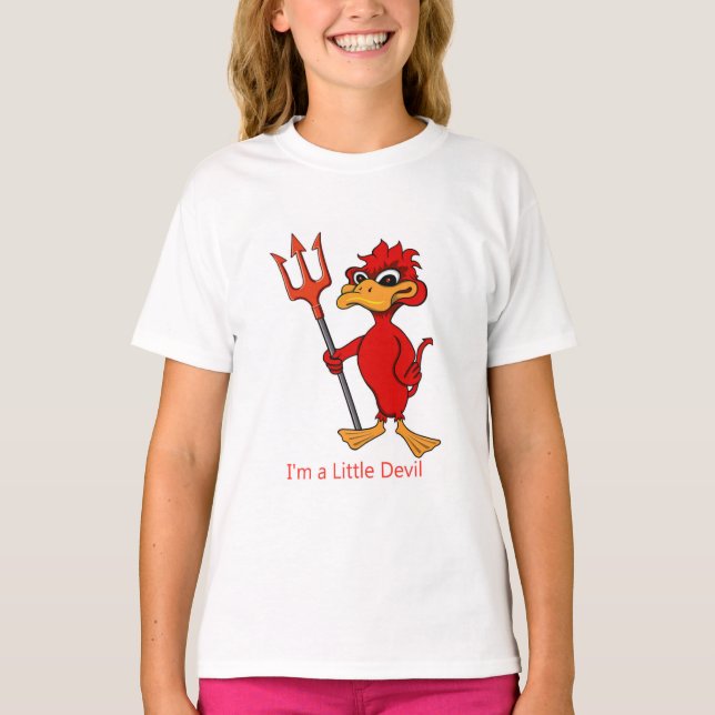 Camiseta Soy un pequeño diablo (Anverso)