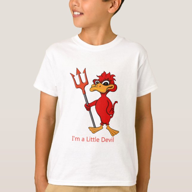 Camiseta Soy un pequeño diablo (Anverso)