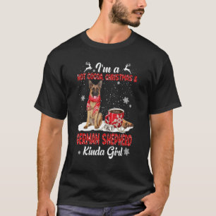 Camiseta Soy un perro pastor alemán de Navidad con chocolat