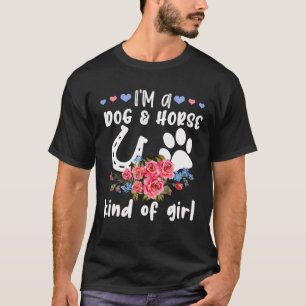 Camiseta Soy Un Perro Y Un Tipo De Caballo Chica Paw Horses