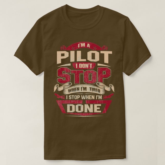 CAMISETA SOY UN PILOTO QUE NO DETENGO (Diseño del anverso)