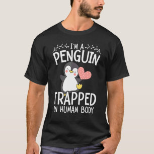 Camiseta Soy Un Pingüino Atrapado En El Cuerpo Humano De Av