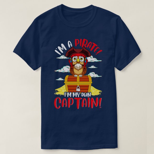 Camiseta Soy Un Pirata, Soy Mi Propio Capitán Owu. (Diseño del anverso)
