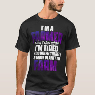 Camiseta Soy un planeta agricultor Humor agrícola para un v