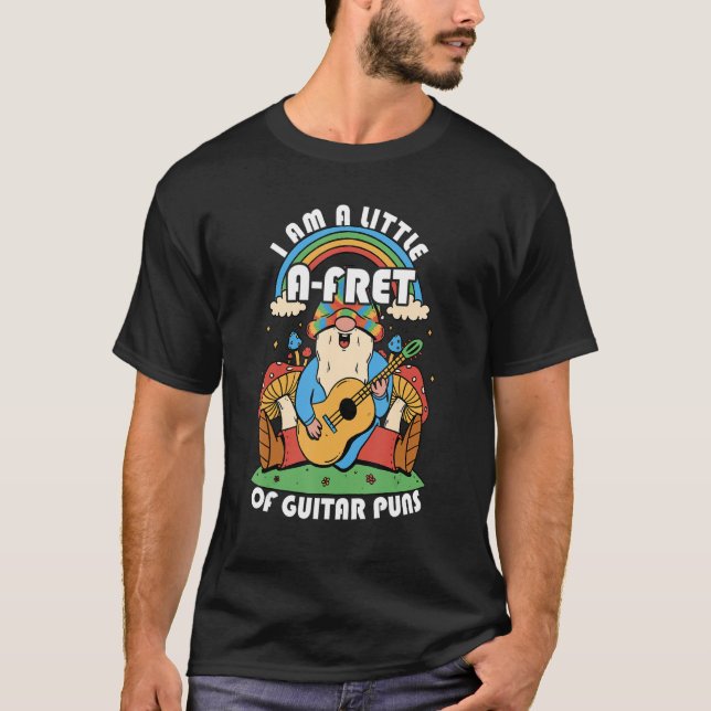 Camiseta Soy un poco loco de Guitar Puns, un guitarrista (Anverso)