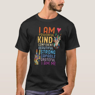 Camiseta Soy un poderoso y confiado retro fuerte