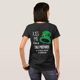Camiseta Soy un preparador de impuestos irlandés borracho 