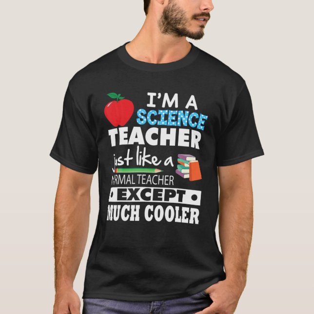 Camiseta Soy un profesor de ciencias igual que normal excep (Anverso)
