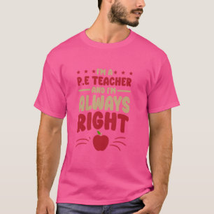 Camiseta Soy un profesor de educación física Diseñado para