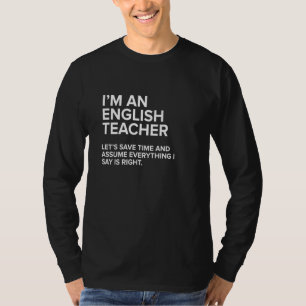 Camiseta Soy Un Profesor De Inglés Divertido Chiste Sarcást