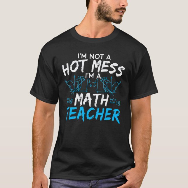 Camiseta Soy un profesor de matemáticas matemático escuela  (Anverso)