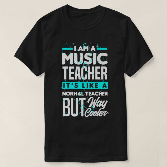 Camiseta Soy Un Profesor De Música Gracioso (Diseño del anverso)