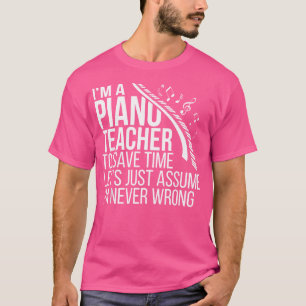 Camiseta SOY UN Profesor De Piano Enseñanza De Piano Instru