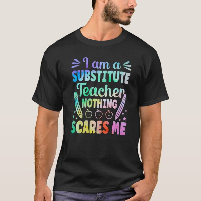Camiseta Soy un profesor sustituto de la escuela preescolar (Anverso)
