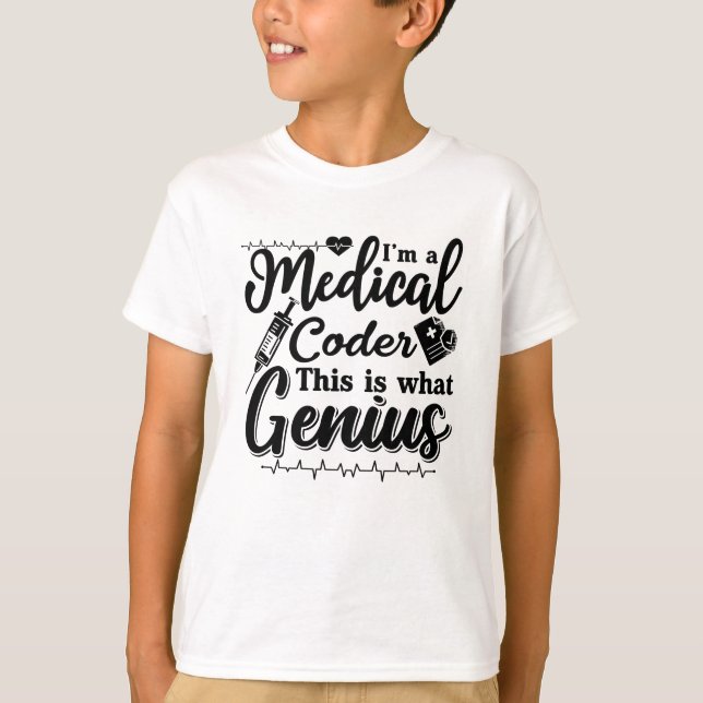 Camiseta Soy un programador médico este programador genio (Anverso)