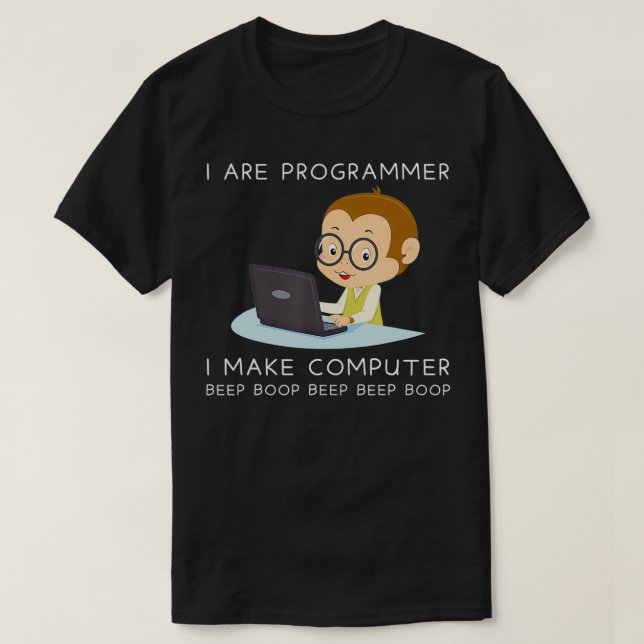 Camiseta Soy Un Programador Que Hace Ciencias De Computació (Diseño del anverso)