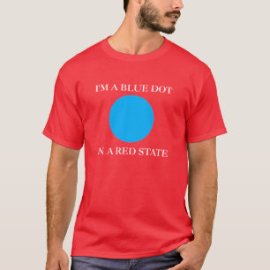 Camiseta Soy un punto azul en un estado rojo