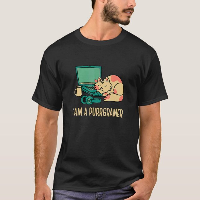 Camiseta Soy Un Purrgramg Nerd Software Developer Coder (Anverso)