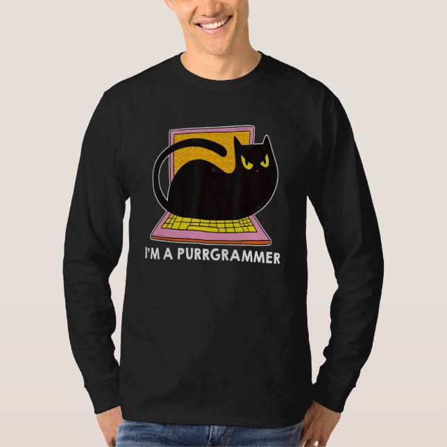 Camiseta Soy Un Purrgramg Nerd Software Developer Coder (Anverso)